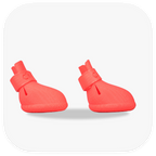 Canela ForméFit Original - Watermelon Sugar custom-fit dog boots - right side view